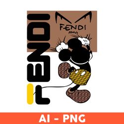 Mickey Fendi Png, Mickey Mouse Png, Fendi Mickey Png, Fendi Png, Fendi Roma Png, Cartoon Fendi Png, Fashion Brand Svg