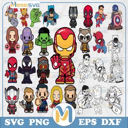 44 files marvels svg, superhero svg, avengers svg, spiderman svg, ironman svg, hulk svg, captain america svg