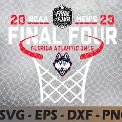 connecticut huskies final four 2023 basketball net navy svg, eps, png, dxf, digital download