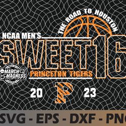 princeton tigers sweet 16 2023 march madness basketball svg, eps, png, dxf, digital download