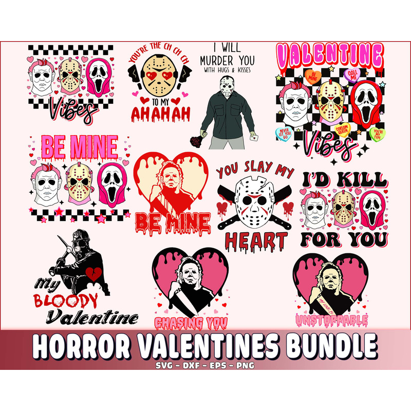 Valentine vibes png , horror valentines bundle png.jpg