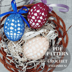 Crochet pattern Easter decoration bag for eggs Cover crochet Easter for eggs Easter basket for egg crochet