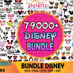 79k disney svg bundle, dr seuss svg, mickey svg, harry potter svg