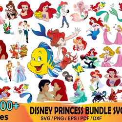 3000 disney princess svg bundle, disney svg, princess svg