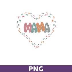 mama with heart png, heart png, mom png, mama heart, sublimation png, png files for cricut, mother's day png - download