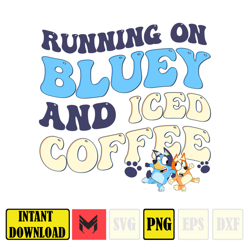 New Running on Blue Dog & Iced Coffee With Matching Pocket Png (3).jpg