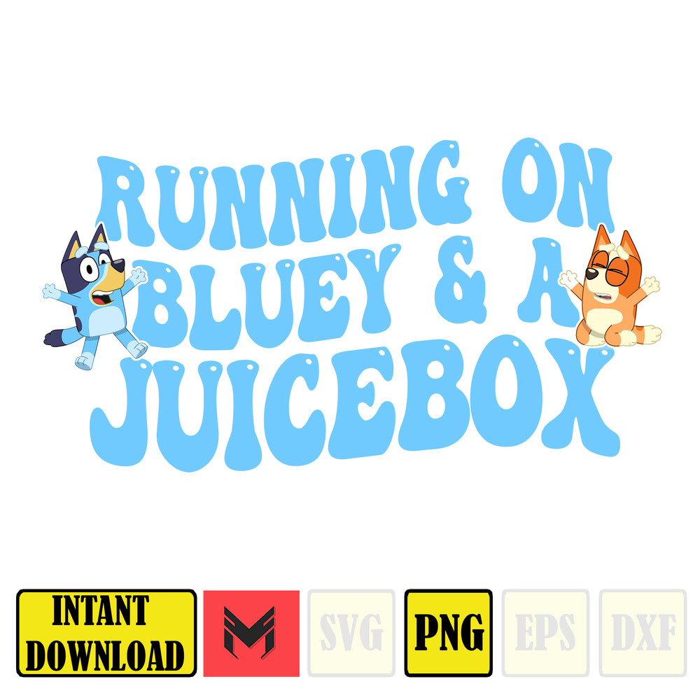 New Running on Blue Dog & Iced Coffee With Matching Pocket Png (5).jpg