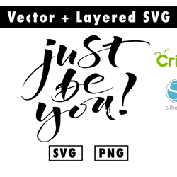 just be you svg & png files for cricut machine , anime svg , manga svg , goku svg