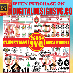 2600 christmas svg bundle, winter svg, santa svg, holiday, merry christmas, christmas bundle, funny christmas shirt, cut