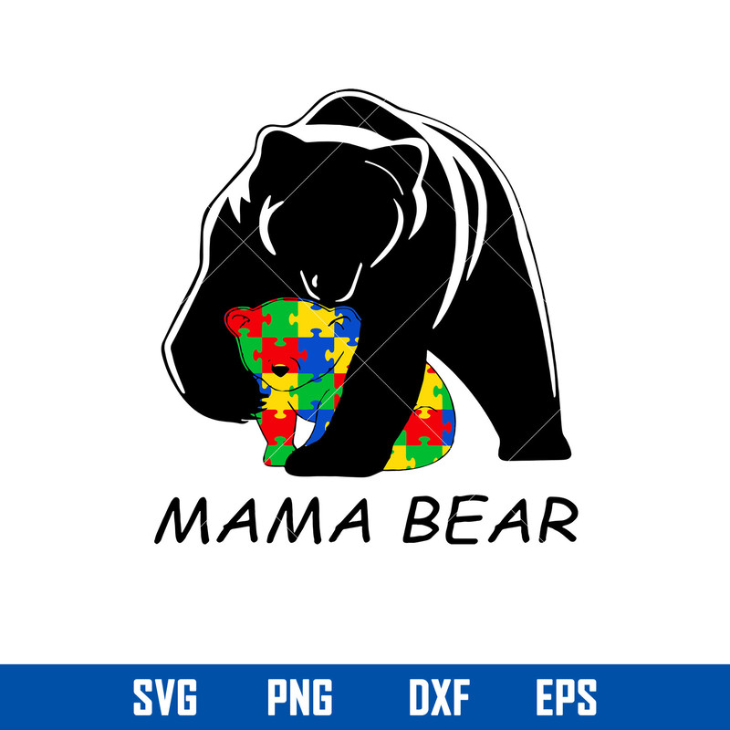 Autism Mama Bear Svg, Mom Bear Svg, Mother_s Day Svg, Png Dxf Eps Digital File.jpg
