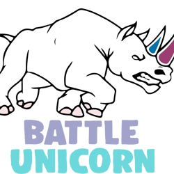 Battle Unicorn Svg- Unicorn Svg, Rhino Svg Digital Download