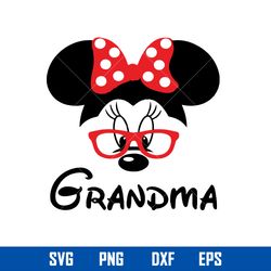 Grandma Svg, Minnie Mouse Svg, Mother_s Day Svg, Png Dxf Eps Digital File