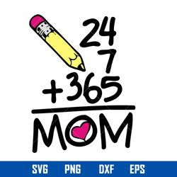 math of mom svg, mom svg, mother_s day svg, png dxf eps digital file