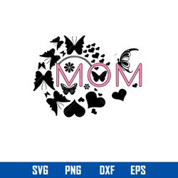 mom butterfly svg, butterfly svg, mother_s day svg, png dxf eps digital file