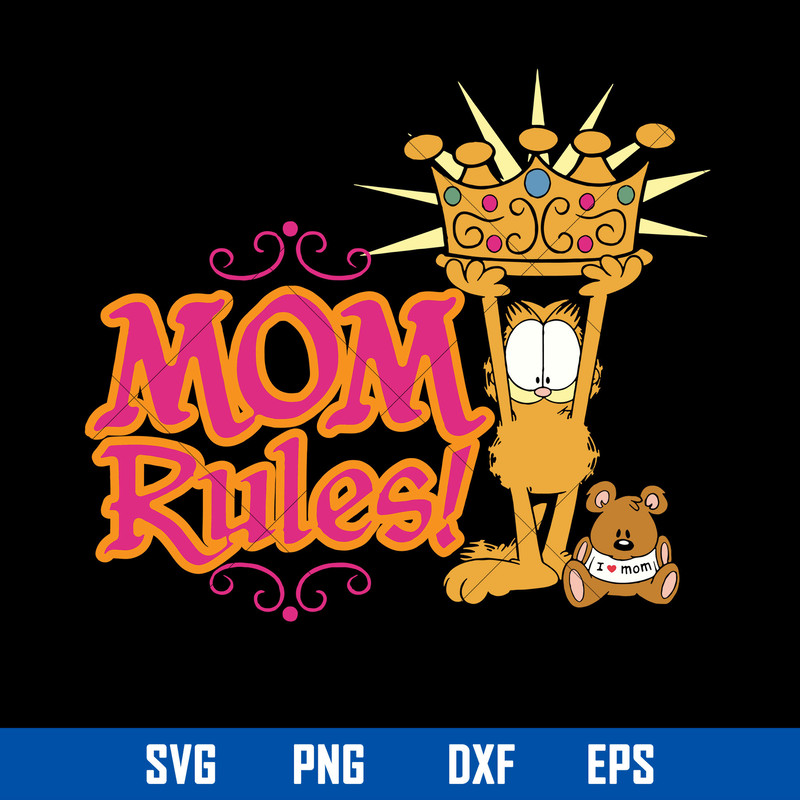 Mom Rules Svg, I Love Mom Svg, Mother_s Day Svg, Png Dxf Eps Digital File.jpg