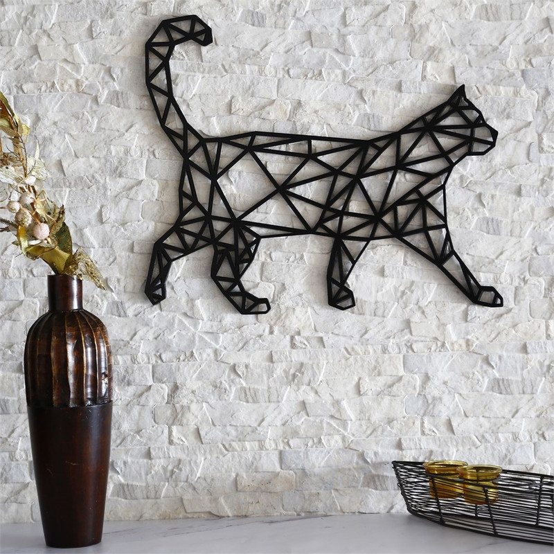 Laser Cut Cat Wall Decor Geometric Pattern.jpg