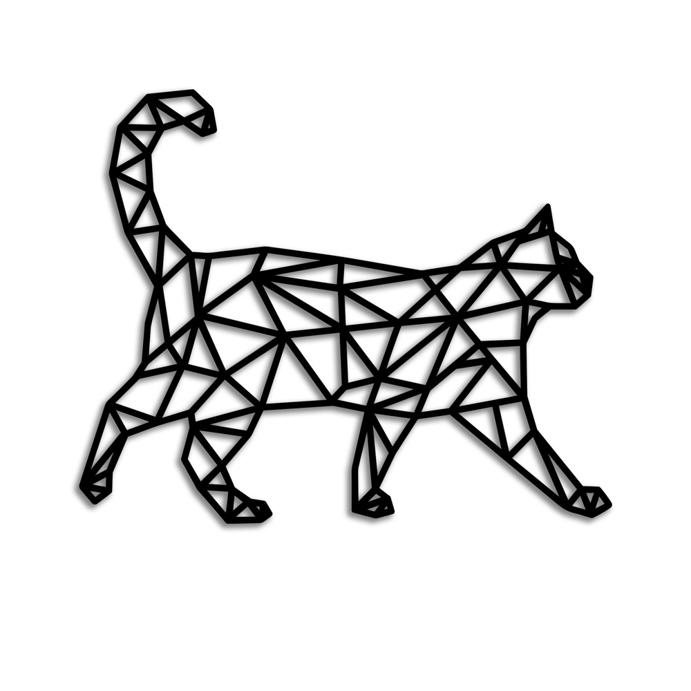 Laser Cut Cat Wall Decor Geometric Pattern2.jpg