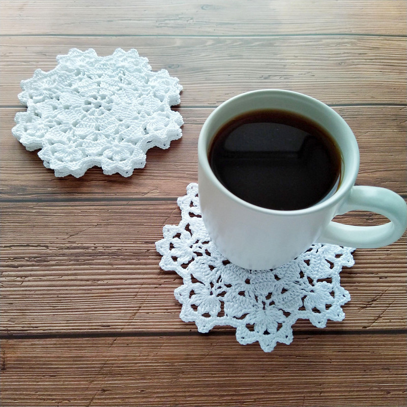 crochet lace coaster patternjpg