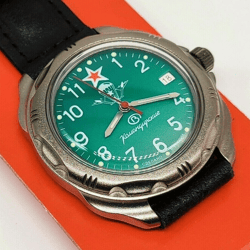 Vostok Komandirskie 2414 VDV Airborne Forces 216307 New Titanium Plated men's mechanical watch