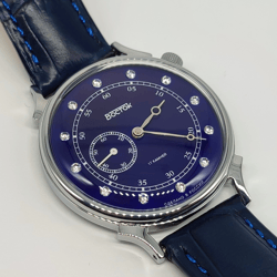 Vostok Prestige 2403 Shifted Second Blue Phianite Cubic Zirconia 581591 Brand New Vintage style mechanical watch
