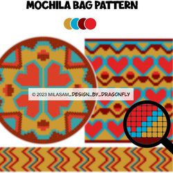 PATTERN: Tapestry crochet bag / wayuu mochila bag /Art 271