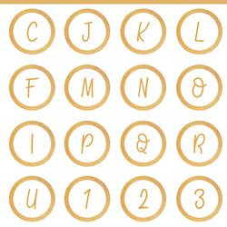 36  english alphabet and numbers instagram highlight covers.  gold letters social media icons. instagram highlight story