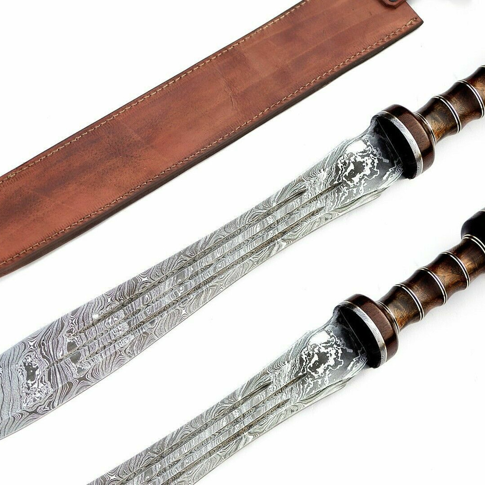 Custom handmade hand forged damascus steel roman gladius sword near me in florida.jpg