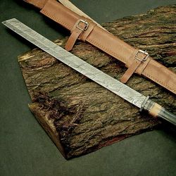36 Inch Hand Forged Damascus Steel Hunting Combat Sword Katana Sword