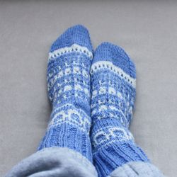 Wide feet eco-friendly winter socks