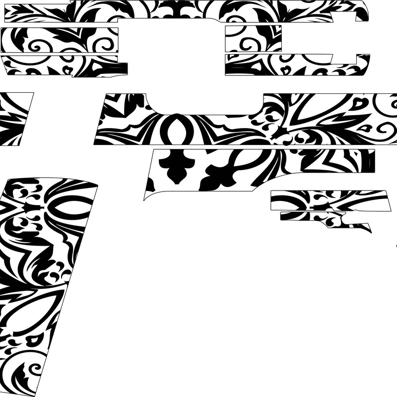 1911 Rock Island Armory Pistol Design Custom, Ai, Vector, SVG, DXF, PNG, Digital.jpg