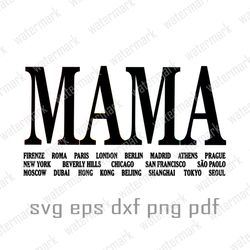 Mama svg Mothers day svg Gucci svg Black Gucci Logo svg, Gucci city svg, Gucci Logo cut file for cricut instant Download