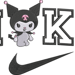 Kuromi Nike Embroidery File