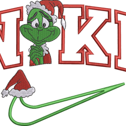 Nike Grinch Christmas Embroidered  File