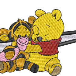 Winnie The Pooh Nike embroidery File
