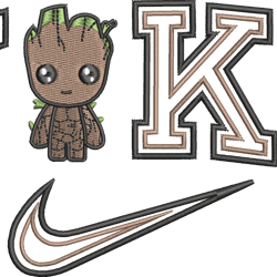Embroidery designs file machine, Machine Embroidery Design, Groot Nike embroidery  Sweatshirt,