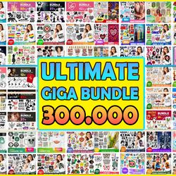 300000 giga bundle svg, disney svg, star wars svg, black girl svg