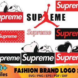 9 supreme bundle svg, supreme logo svg, supreme jordan svg