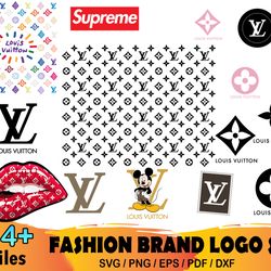 14 louis vuitton bundle svg, lv lips svg, lv pattern, lv mickey svg