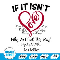 If It Isn't Love Svg, Ronnie Bobby Ricky Mike Ralph & Johnny Svg, New Edition Fan Gift
