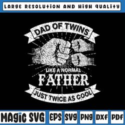 dad of twins svg, dad father's day svg, twin dad svg, twin dad gift, father's day, digital download