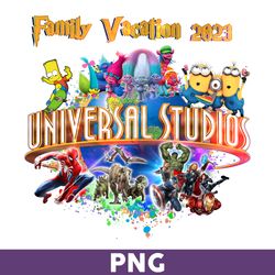 Universal Studios Png, Family Vacation 2023 Png, Cartoon Character Png, Vacay Mode Png, - Download