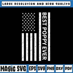 best poppy ever svg, american flag svg, vintage father's day svg, poppy svg, father's day, digital download