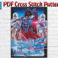 Star Wars Cross Stitch Pattern / Darth Vader Cross Stitch Pattern / Yoda Embroidery Chart / Instant Printable PDF Chart