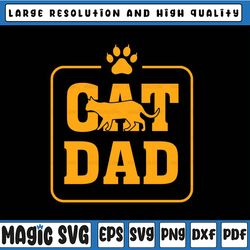 cat dad svg, funny fathers day svg, cat vibes svg, funny svg, fur dad, father's day, digital download