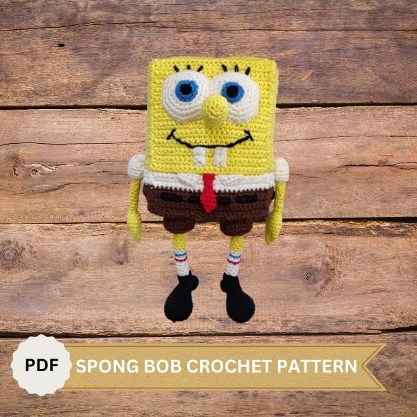 Bob Sponge Pattern Spongbob crochet pattern,Spong bob Amigurmi pattern Pdf | Inspire Uplift