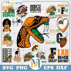 20 files famu rattlers football team svg, famu rattlers svg, hbcu team svg, mega bundle, designs, cricut