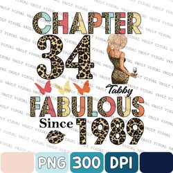 1989 png, birthday png, 34th birthday png, personalised 34th birthday gifts