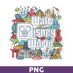 vintage walt disney world est 1971 png, mickey and friend png, disneyworld est 1971 png, disney family png - download
