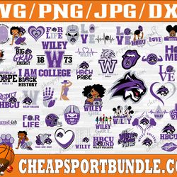 bundle 62 files wiley college football team svg, wiley college svg, hbcu team svg, mega bundle, designs, cricut, cutting