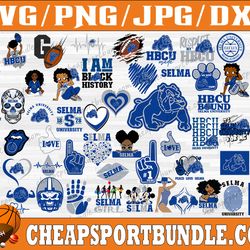 bundle 57 files selma college football team svg, selma college svg, hbcu team svg, mega bundle, designs, cricut, cutting